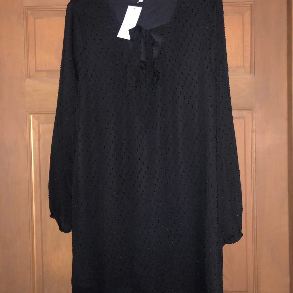 Chic Black Long Sleeve Dress